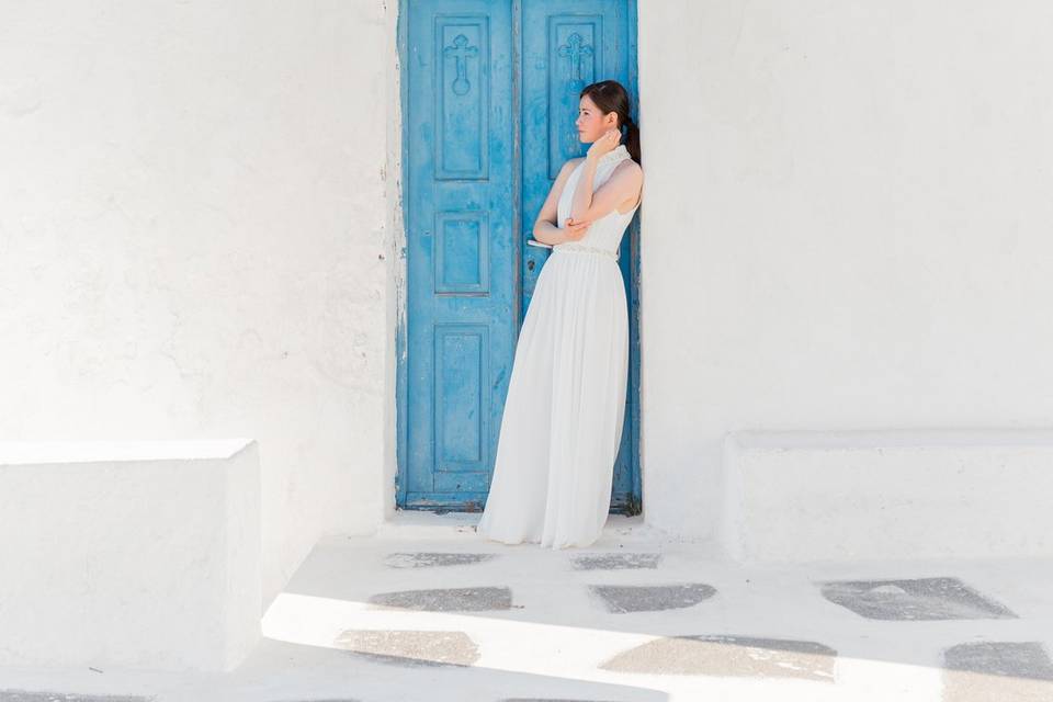 Santorini Bride