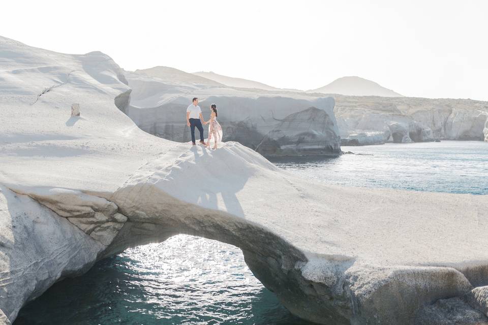 Milos island elopement