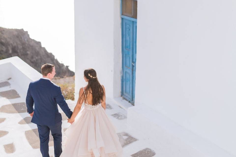 Santorini elopement