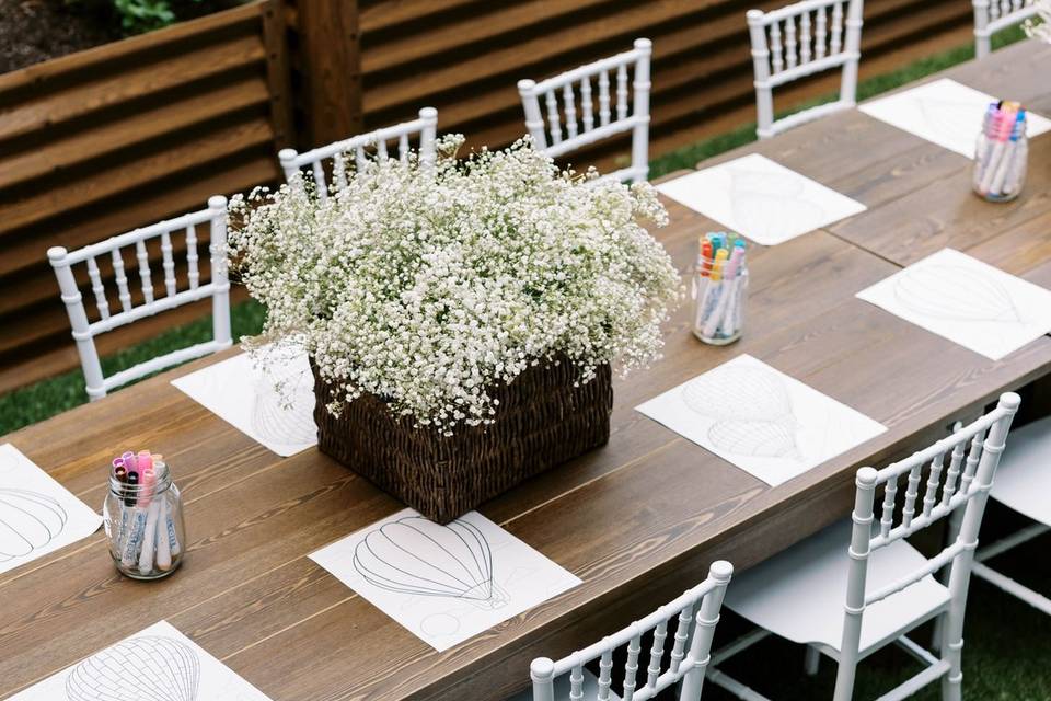 Children's tables and chairs
