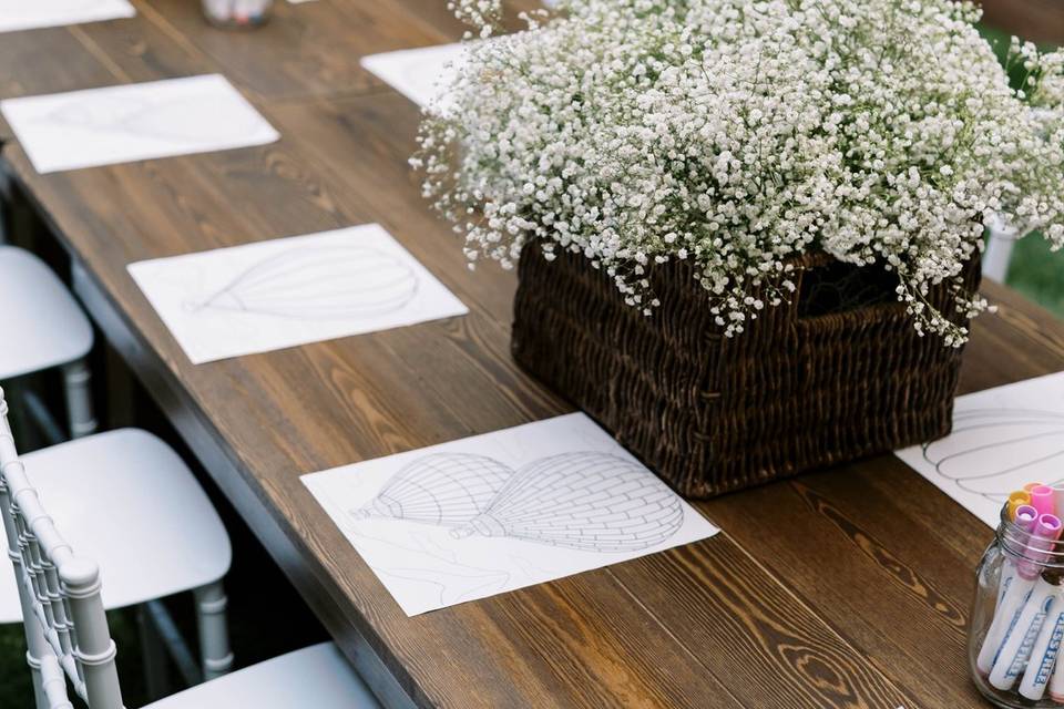 Children's tables and chairs