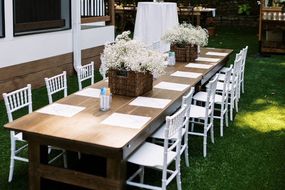 Children's tables and chairs