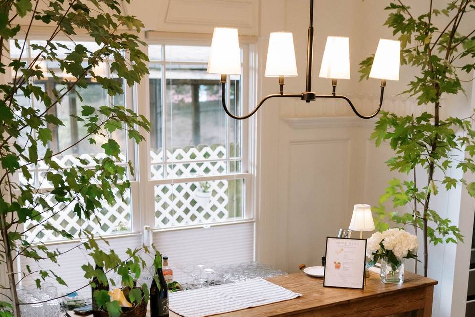 Garden bar setup