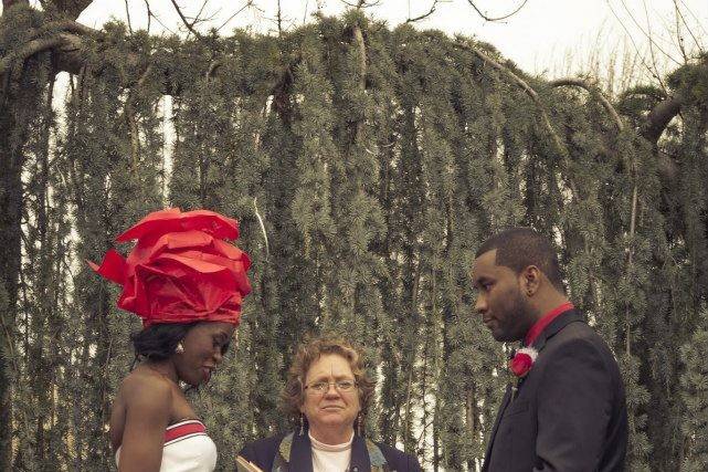 Zambia bride's dress