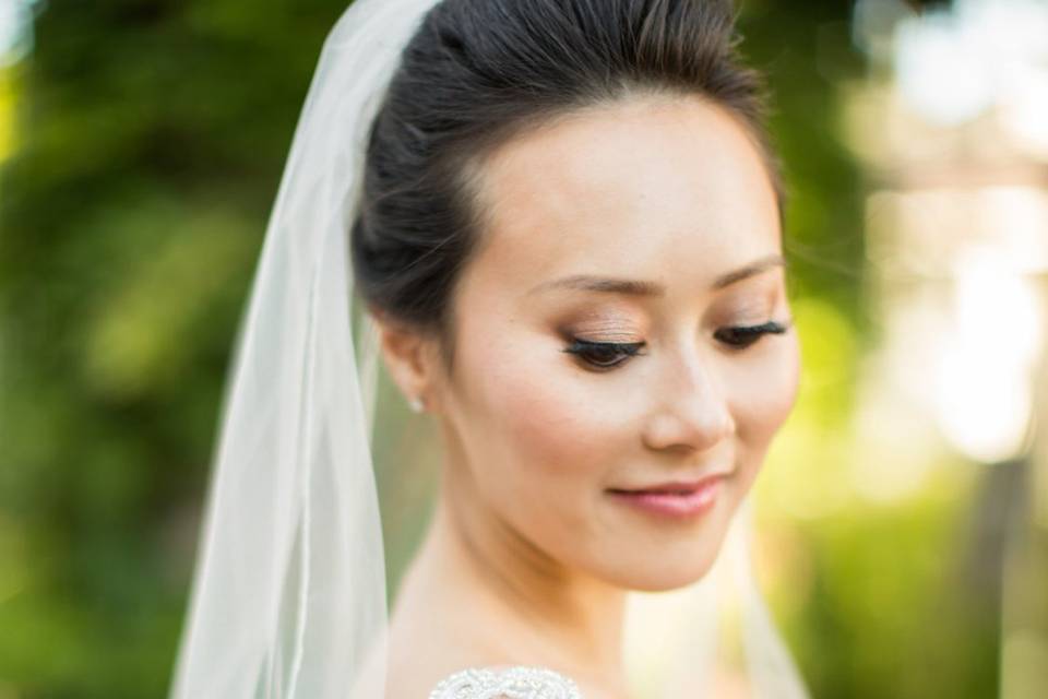 Destination wedding makeup