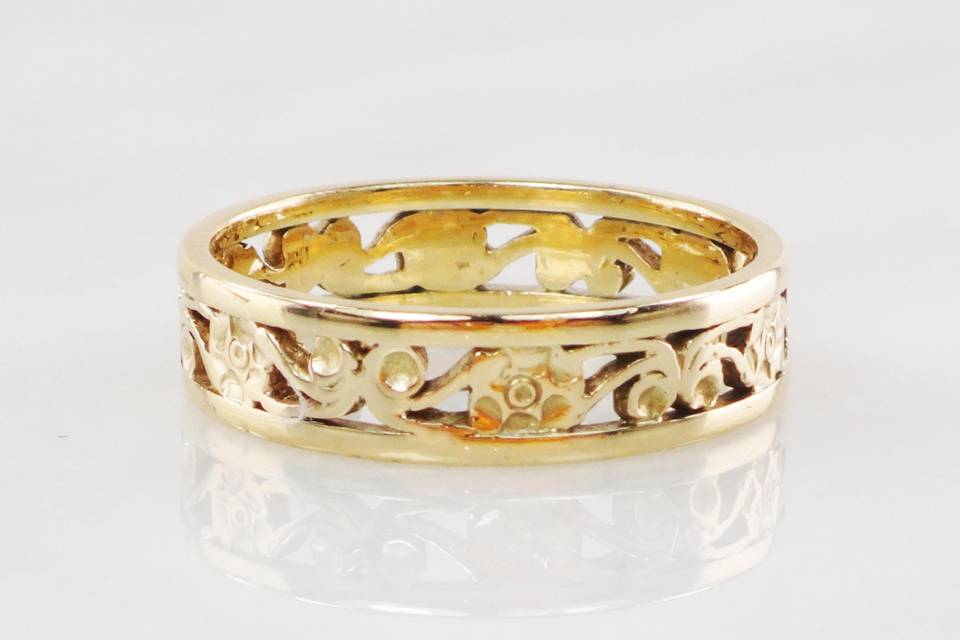 Floral Wedding Band