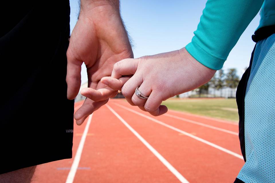 TRACK THEMED ENGAGEMENT SESSION