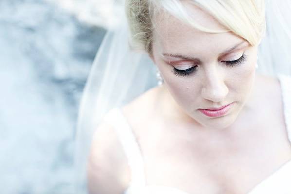 fresh make up done for this bride