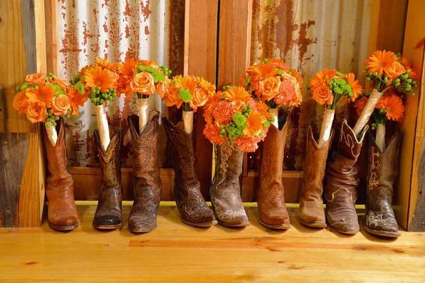 Boots and bouquets