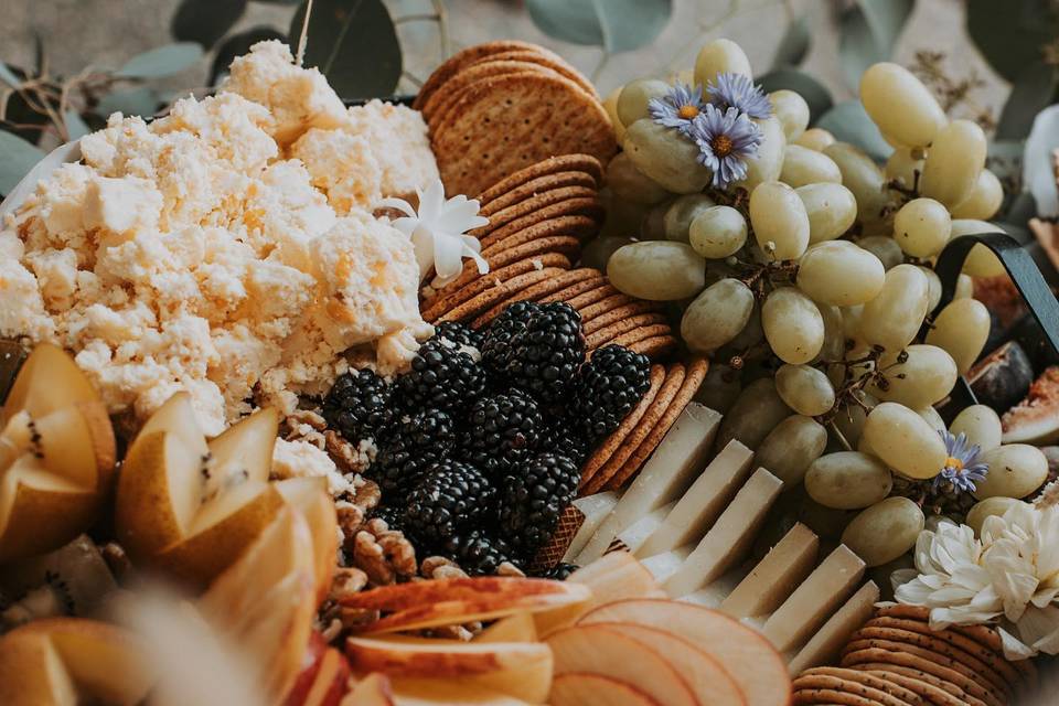 Grazing table for guests