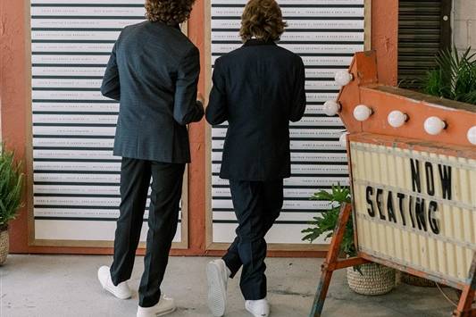 Vintage movie escort wall