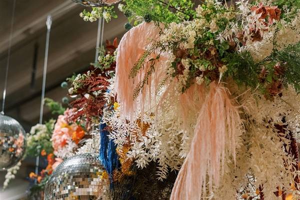 Disco floral installation