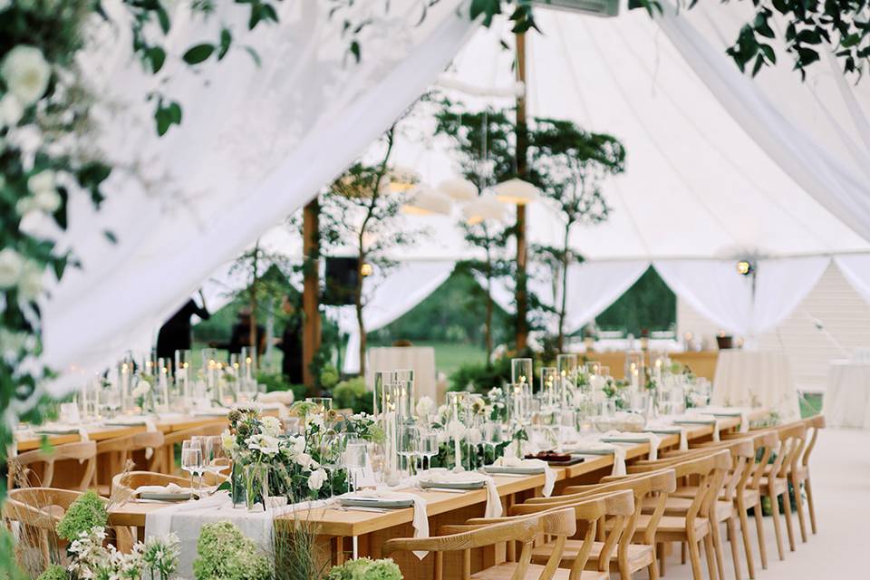 Interior design inspired tent