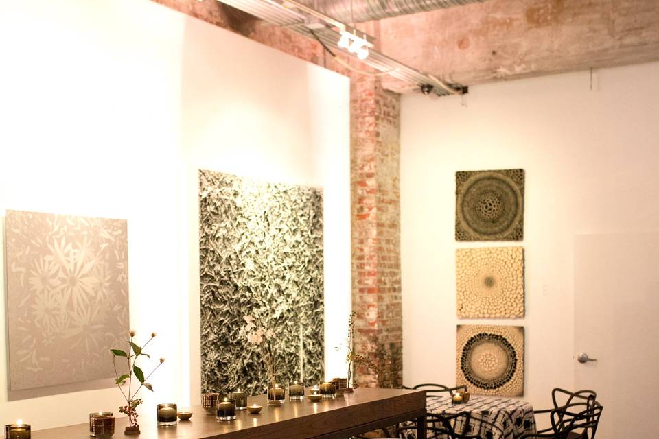 Art gallery reception
