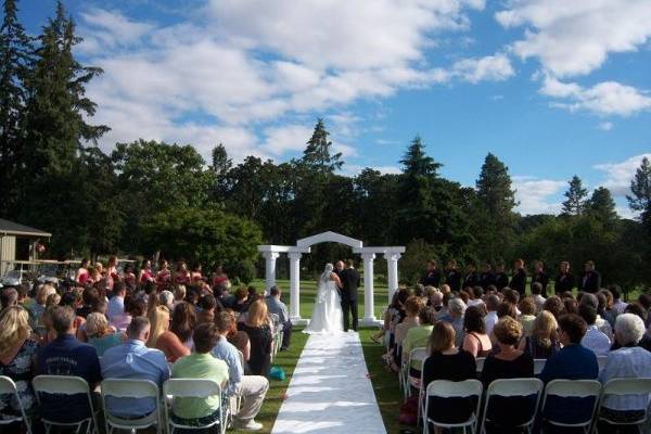 Wedding ceremony space