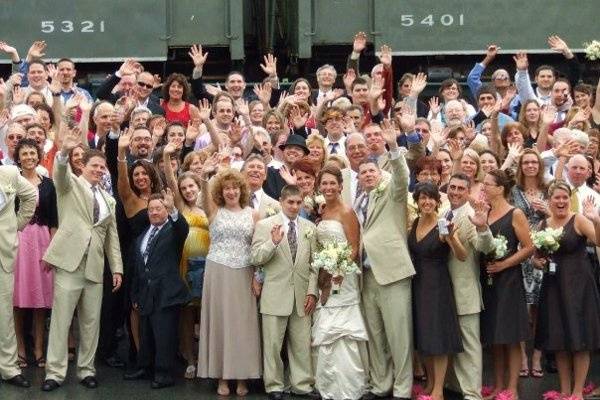 Wedding group photo