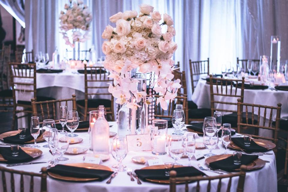 Grand orchid centerpieces