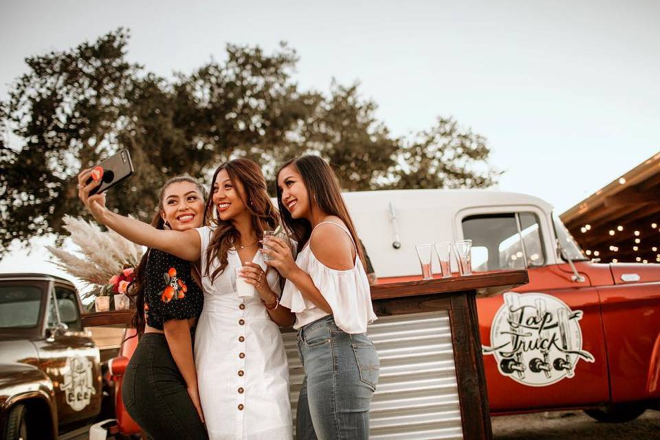 Selfie with our mobile bar!
