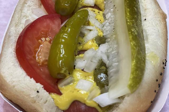 Chicago-style hot dog