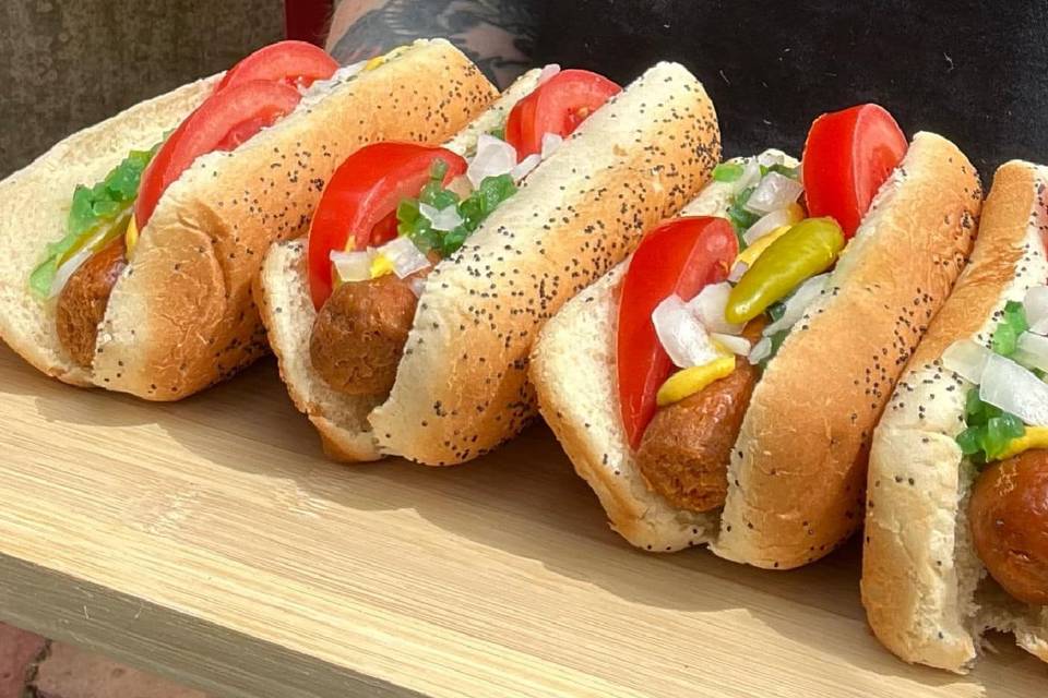 Chicago-style hot dog