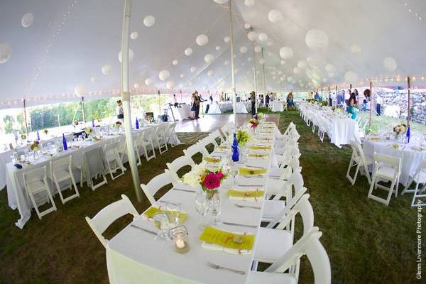 Reception tent