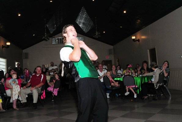 Guests dancing