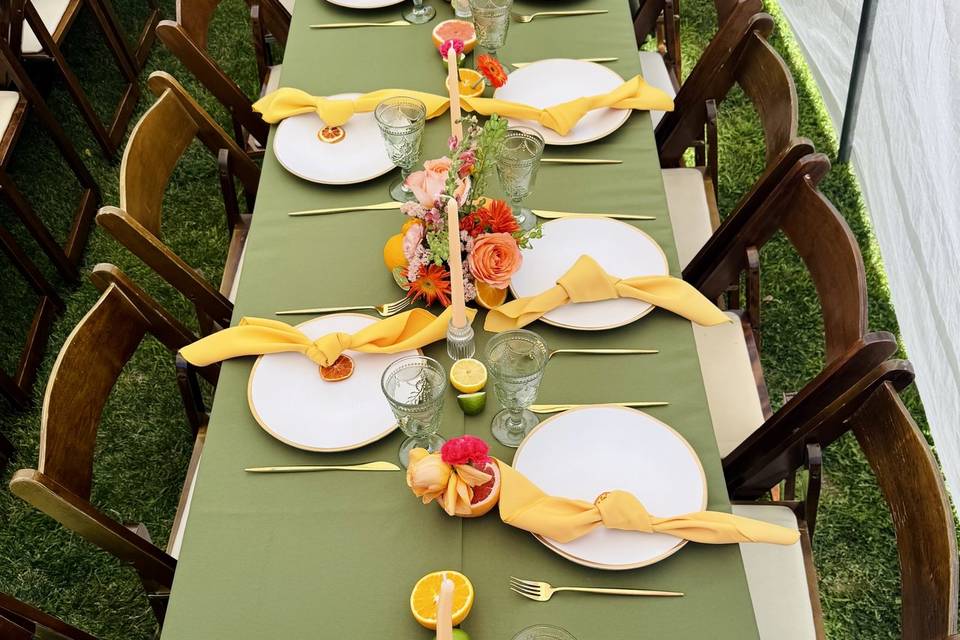 Top down rehearsal dinner