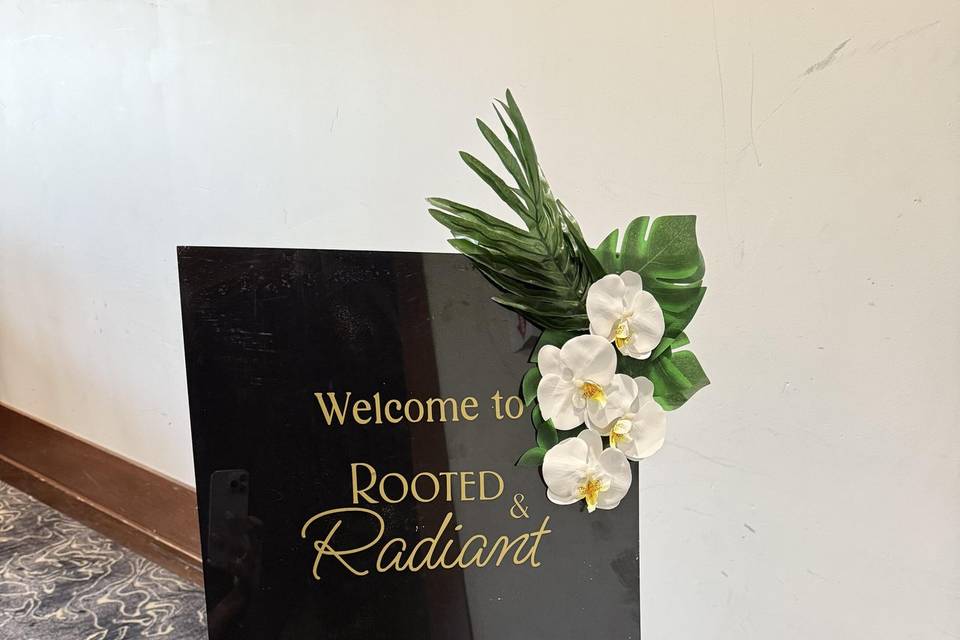 Rooted and Radiant Backdrop