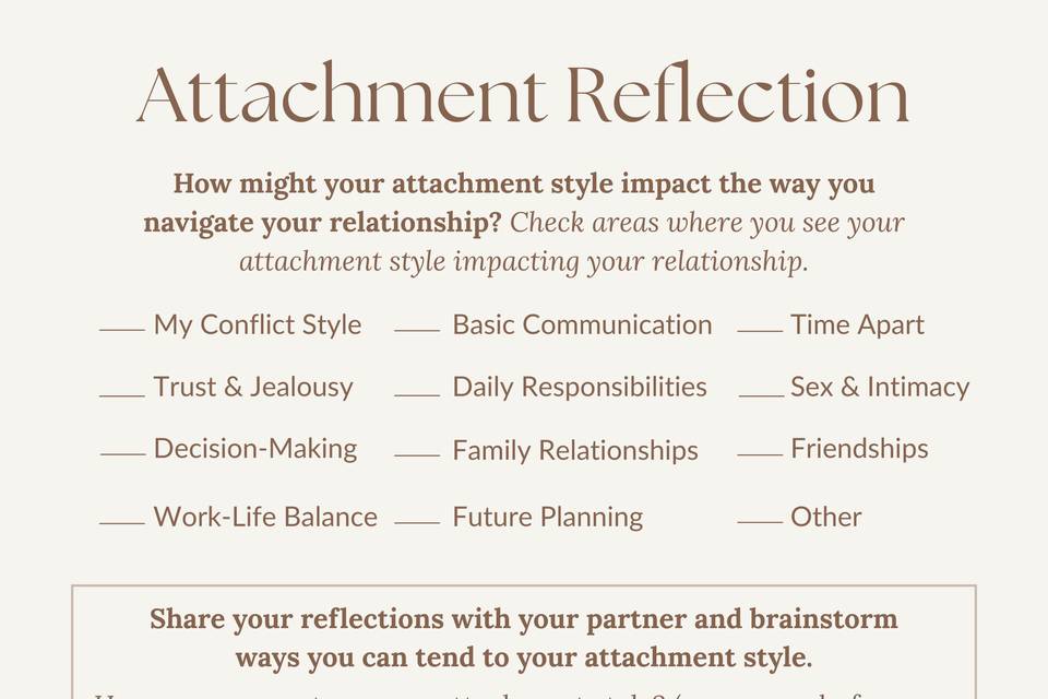 Premarital Workbook Example