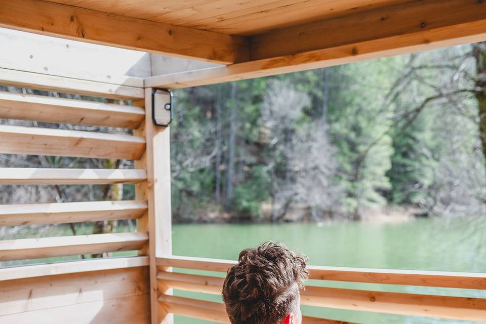 Cold plunge brings bliss