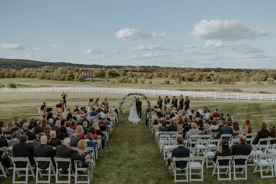 Ceremony on the lawn