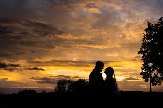 Sunset silhouette, CT