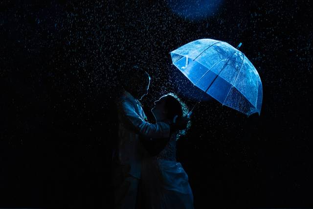 Rainy wedding in Stonington,CT