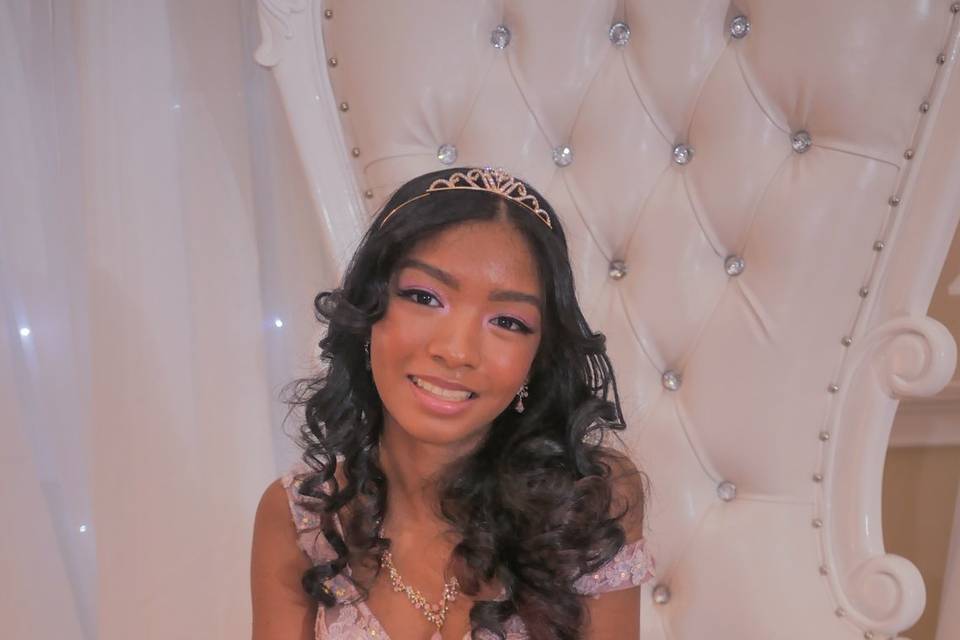 Sweet 16 down curls