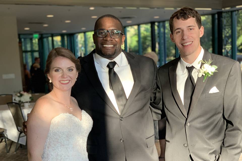 Bride, Groom and Dj