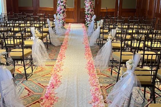 Aisle decorations