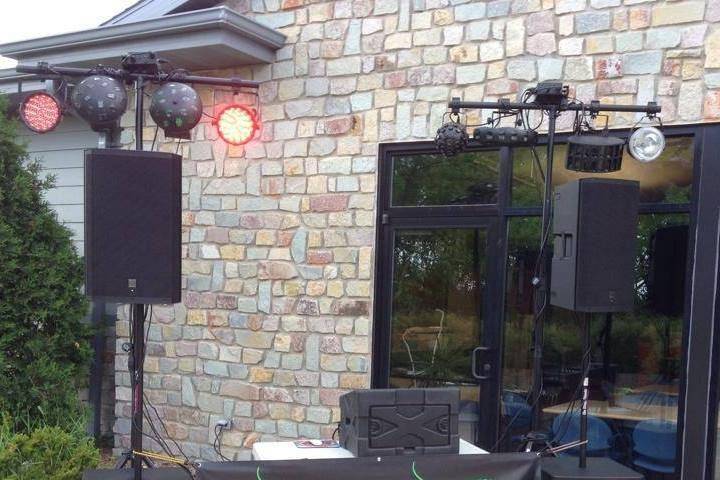 DJ set-up
