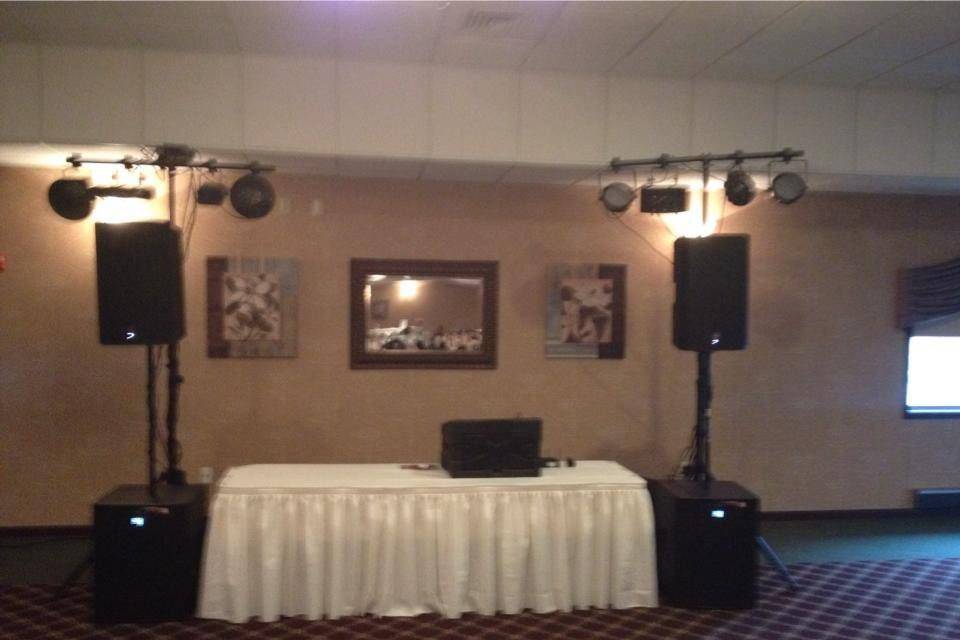 DJ set-up