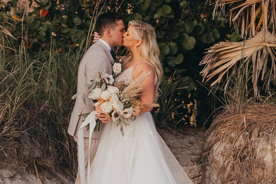 Florida boho beach wedding