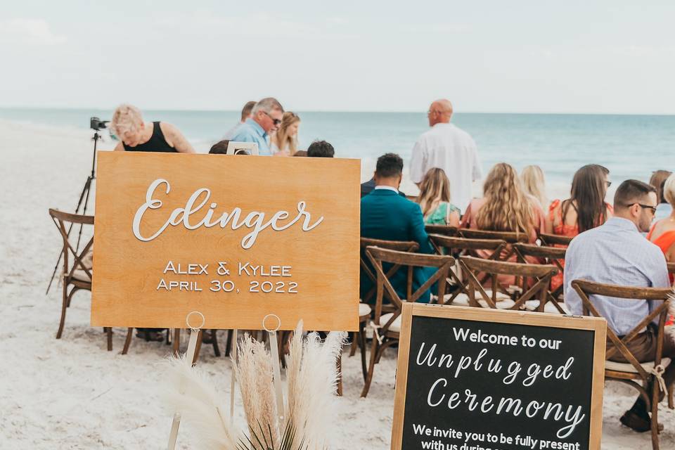 Florida boho beach wedding