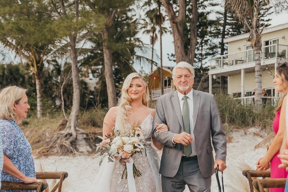 Florida boho beach wedding