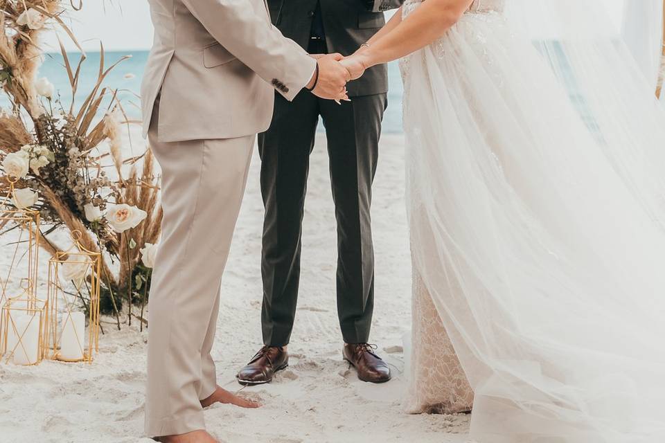 Florida boho beach wedding