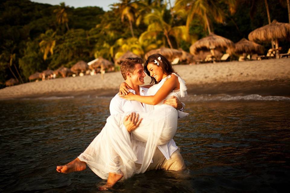 Anse Chastanet ResortWedding Couple