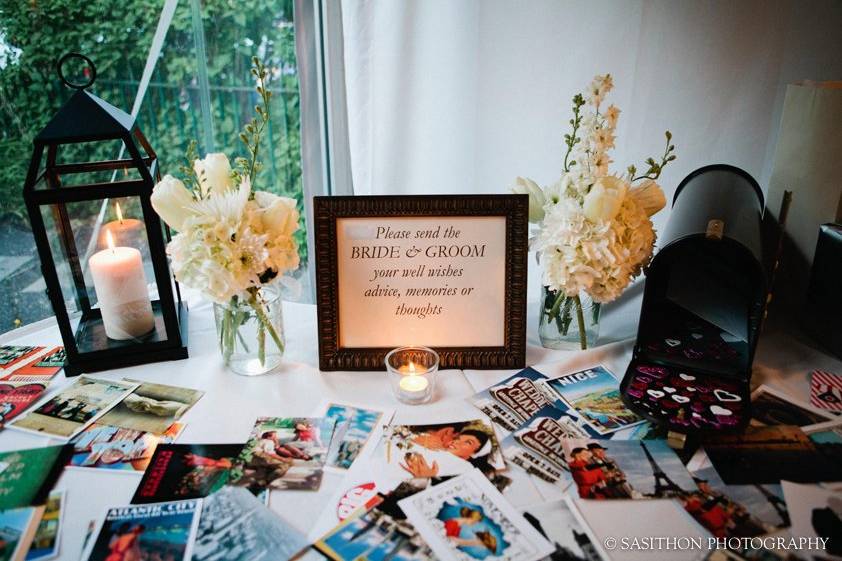 Well-wishes and advice table