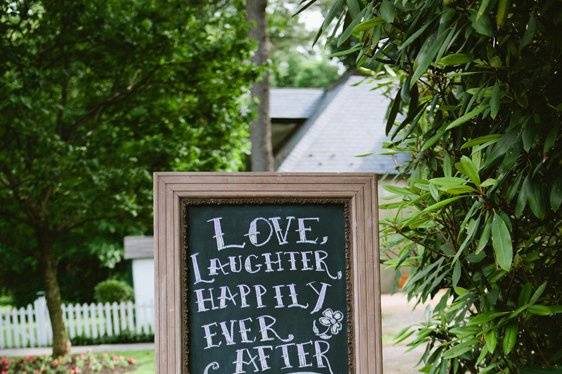 Wedding signage