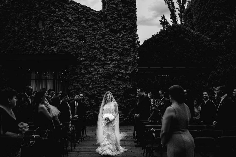 The bride in white