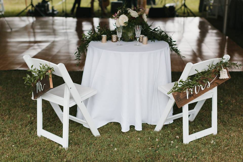 Sweetheart table