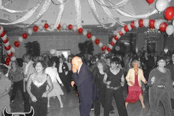 Guests dancing