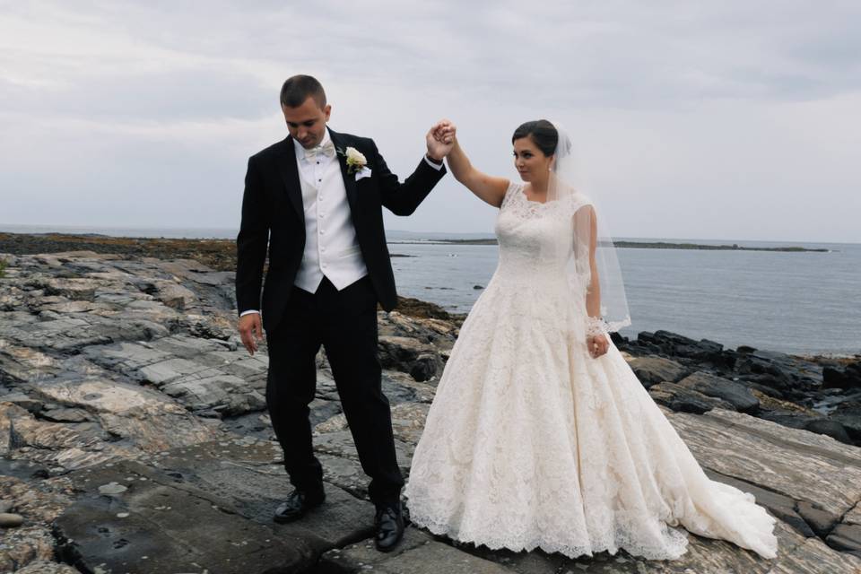 Ocean side wedding