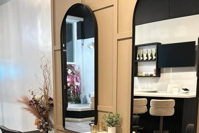 Elegant salon interior